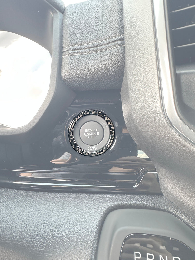 Domed Start Button Ring Accent - 2025+ Ram 1500/2500/3500