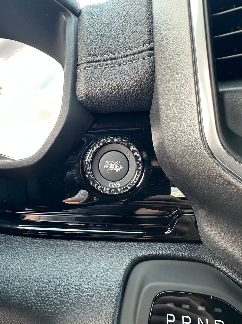 Domed Start Button Ring Accent - 2025+ Ram 1500/2500/3500