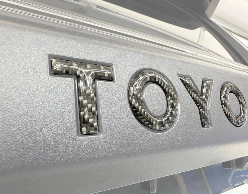 Domed TOYOTA Liftgate Letter Inserts - 2025+ 4Runner