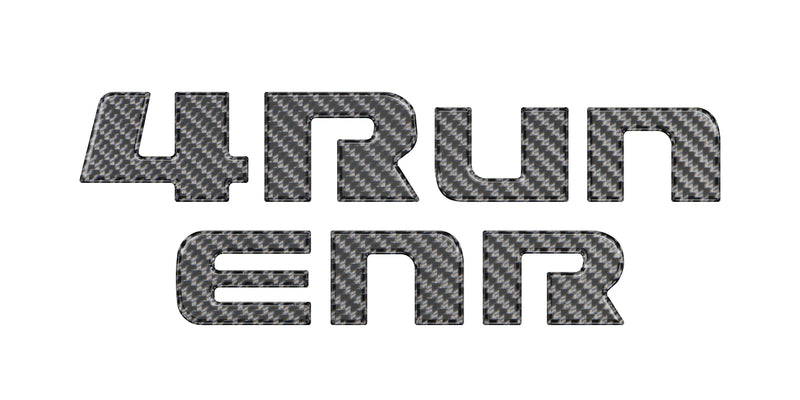 Domed 4RUNNER Liftgate Letter Overlays - 2025+ 4Runner