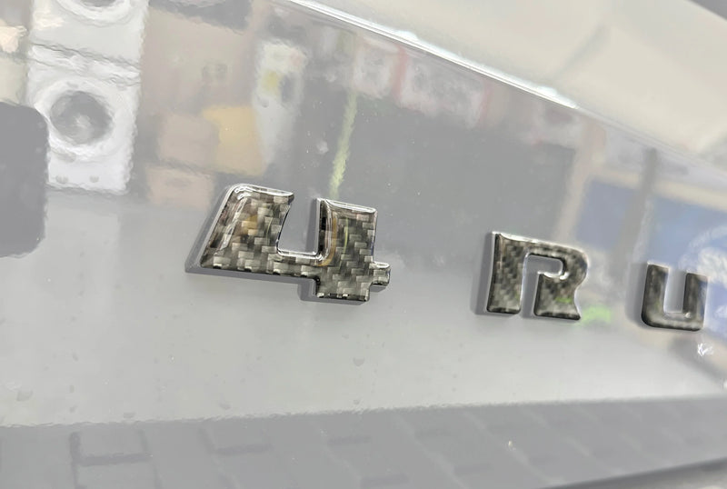 Domed 4RUNNER Liftgate Letter Overlays - 2025+ 4Runner