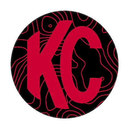 KC HiLITES Pro6 / Titan Gravity Light Cover Topo Overlays (Pair) - Universal