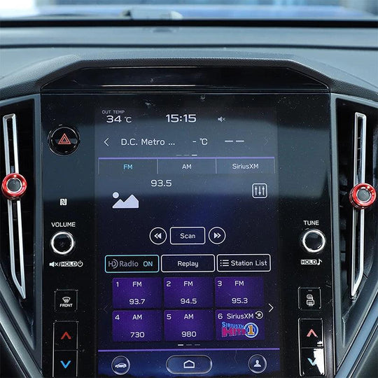 SFB CNC Central and Outer AC Knobs for 2022+ WRX - StickerFab