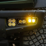 Baja Designs S2 SAE "Sportsmen" Triple Fog Pocket Light Kit - 2021+ Bronco (HD Modular Bumper) - StickerFab
