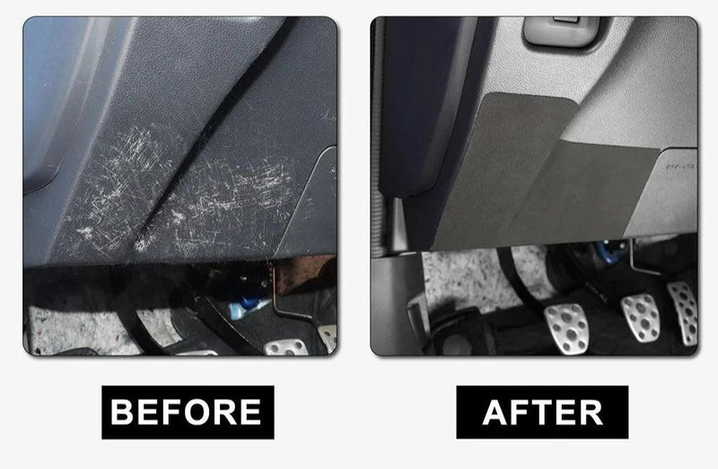 OSD Suede Driver's Side Kick Panel Protection Overlay fits 2022+ BRZ / GR86 - StickerFab