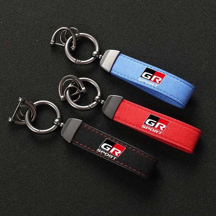OSD GR Suede Keychain for Toyota GR86 Corolla StickerFab