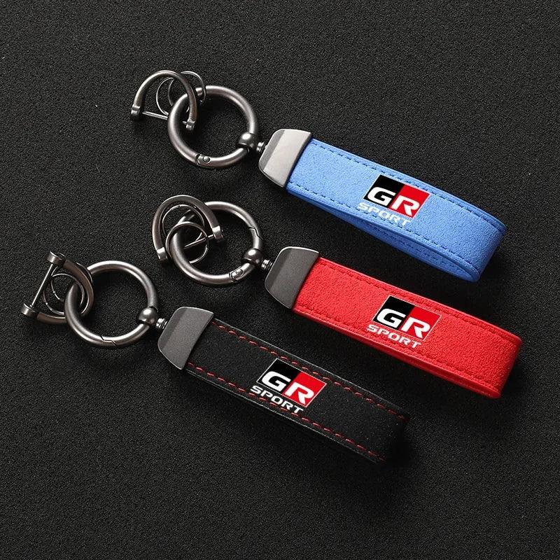 OSD "GR" Suede Keychain for Toyota GR86 / Corolla - StickerFab