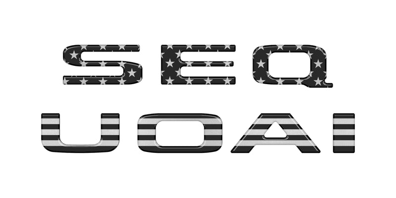 Domed Rear Hatch Letter Overlays - 2023+ Sequoia