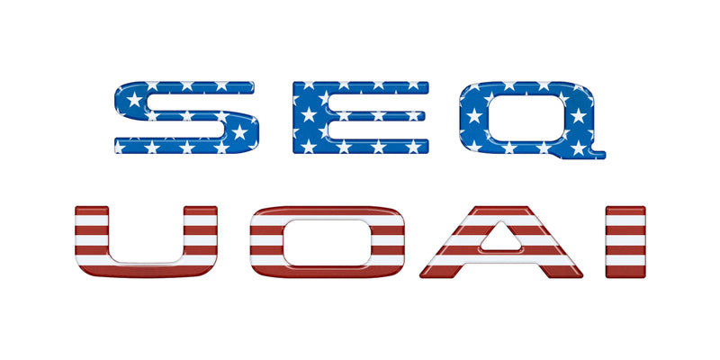 Domed Rear Hatch Letter Overlays - 2023+ Sequoia