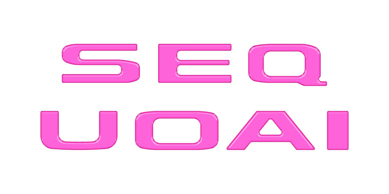 Domed Rear Hatch Letter Overlays - 2023+ Sequoia