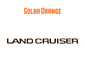 "Land Cruiser" Topographic Rear Tailgate Emblem Overlays - 2024+ Land Cruiser