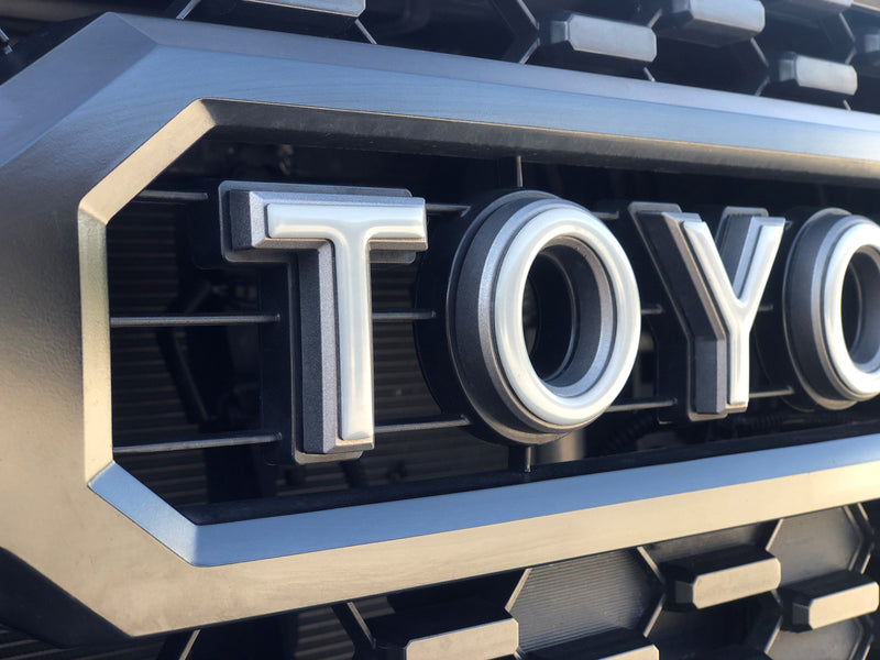 Domed Grille Letter Overlays - 2016+ Tacoma TRD Pro Grille