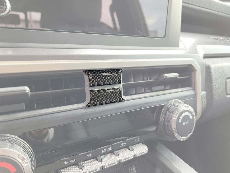 Domed Middle A/C Vent Accent Trim (8" Screen Only) - 2024+ Tacoma / 2025+ 4Runner
