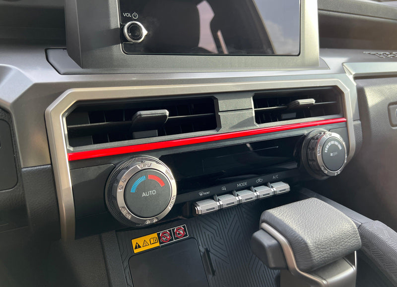 Domed Strip Above Climate Control Accent Trim - 2024+ Tacoma / 2025+ 4Runner