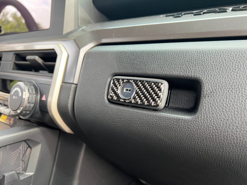 Domed Glovebox Latch Accent Trim - 2024+ Tacoma / 2025+ 4Runner