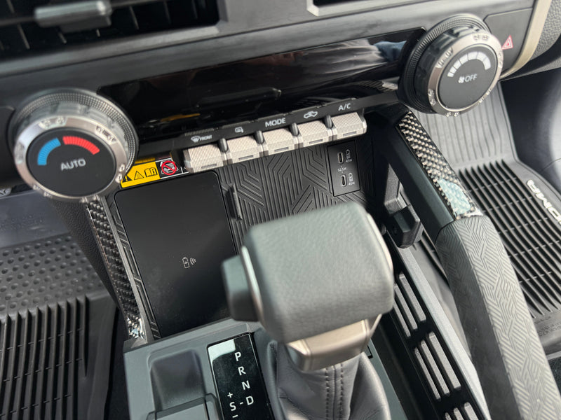 Domed Center Console Lines Accent Trim - 2024+ Tacoma / 2025+ 4Runner