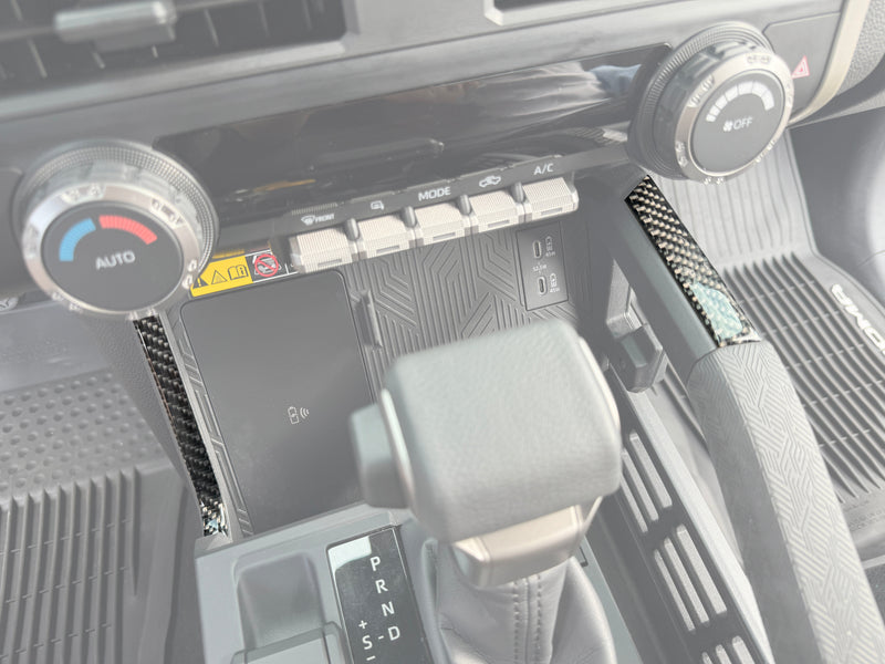 Domed Center Console Lines Accent Trim - 2024+ Tacoma / 2025+ 4Runner