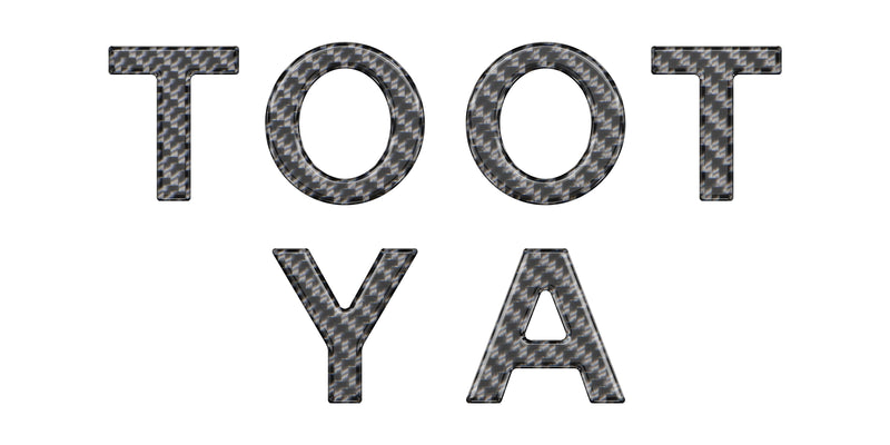 Domed TRD Pro Glovebox Letters Overlays - 2024+ Tacoma TRD Pro