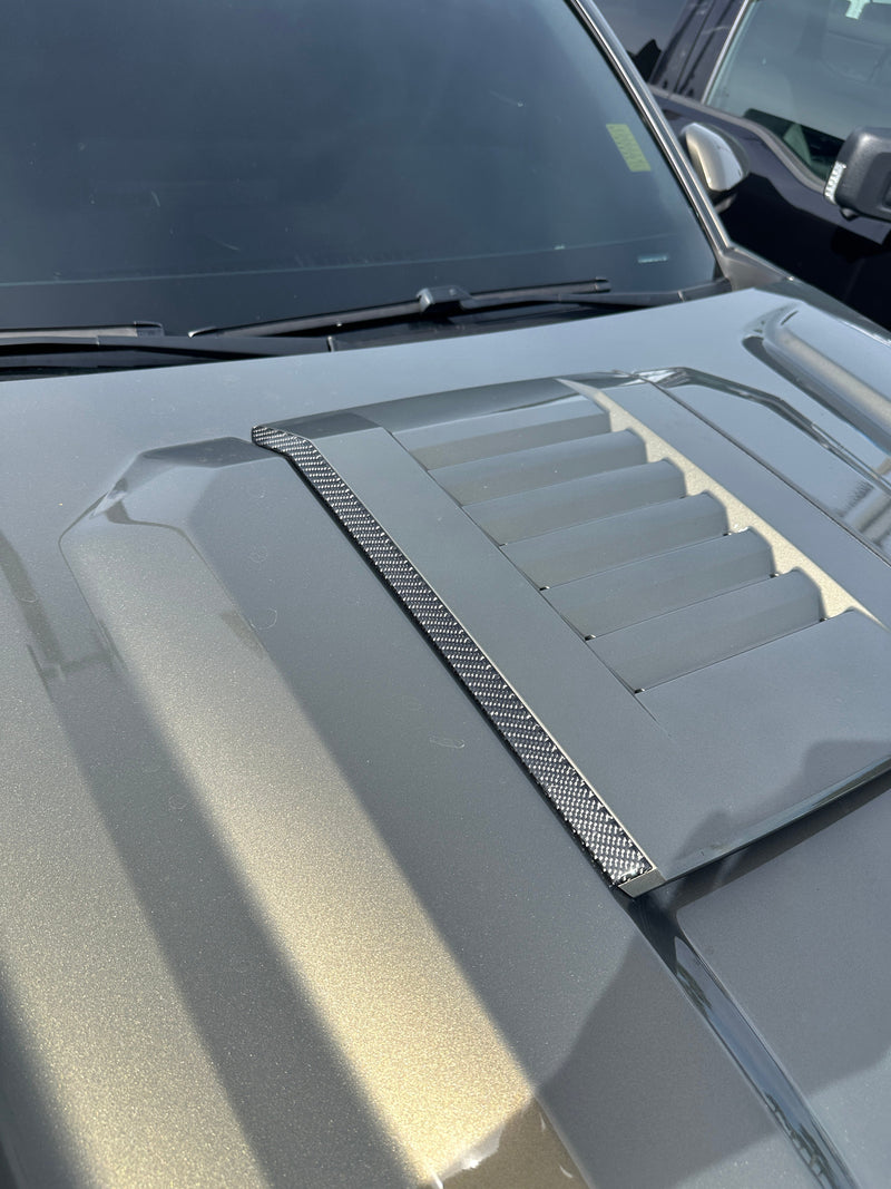 Domed TRD Hood Scoop Accent Overlays - 2024+ Tacoma / 2025+ 4Runner