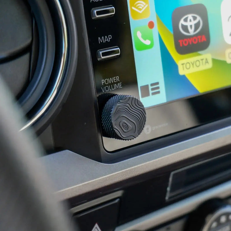 Mace Topographic Map CNC Radio Knob - 2016+ Tacoma