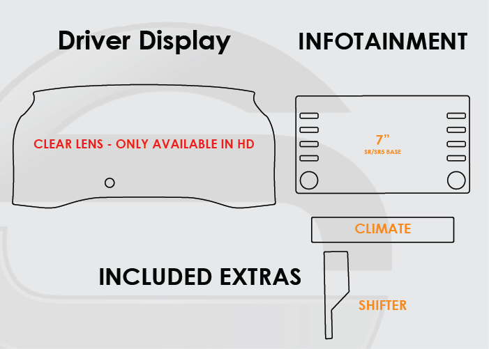 Screen ProTech Screen Protector / Anti Glare Kit - 1995+ Tacoma