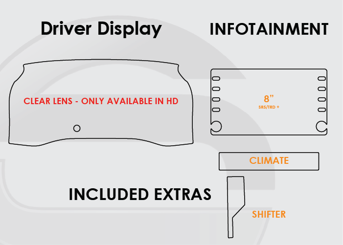 Screen ProTech Screen Protector / Anti Glare Kit - 1995+ Tacoma