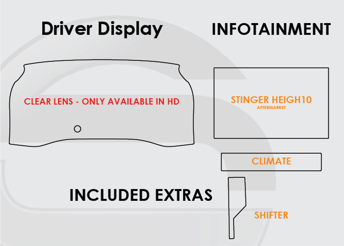 Screen ProTech Screen Protector / Anti Glare Kit - 1995+ Tacoma