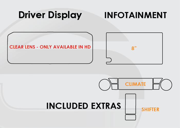 Screen ProTech Screen Protector / Anti Glare Kit - 1995+ Tacoma