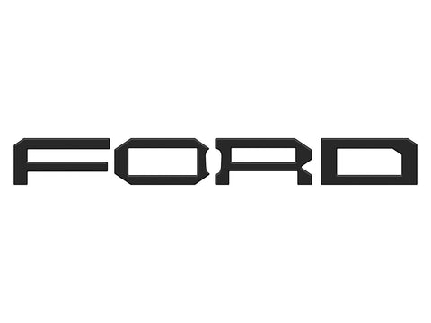 Ford Matte Black Bronco Raptor Grille Letters - 2022+ Bronco Raptor - StickerFab