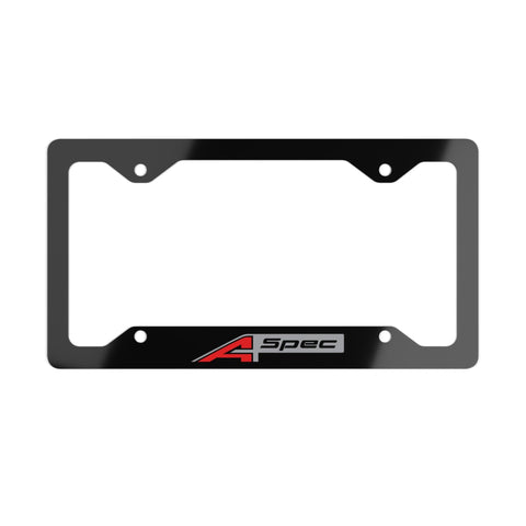 "A-Spec" Metal License Plate Frame V2 - Made in USA - StickerFab