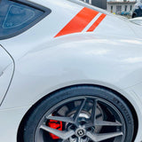 A91 Style Supra Rear Decklid Stripes - 2020+ Supra - StickerFab
