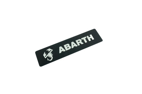 Abarth Weathertech Floor Mat Logo (Etched Metal) - Universal - StickerFab