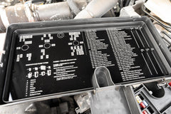 Acrylic Laser Series Fuse Box Lid Label Plate - 2021+ Bronco - StickerFab