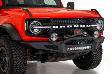 Addictive Desert Designs Rock Fighter Front Bumper Hammer Black - 2021+ Bronco - StickerFab