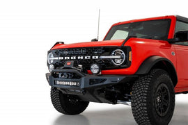 Addictive Desert Designs Rock Fighter Front Bumper Hammer Black - 2021+ Bronco - StickerFab