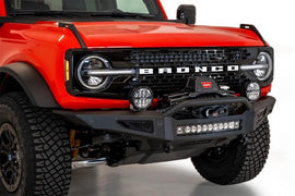 Addictive Desert Designs Rock Fighter Front Bumper Hammer Black - 2021+ Bronco - StickerFab