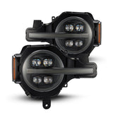 AlphaRex Nova Series Quad Projector LED Headlights - 2021+ Bronco - StickerFab