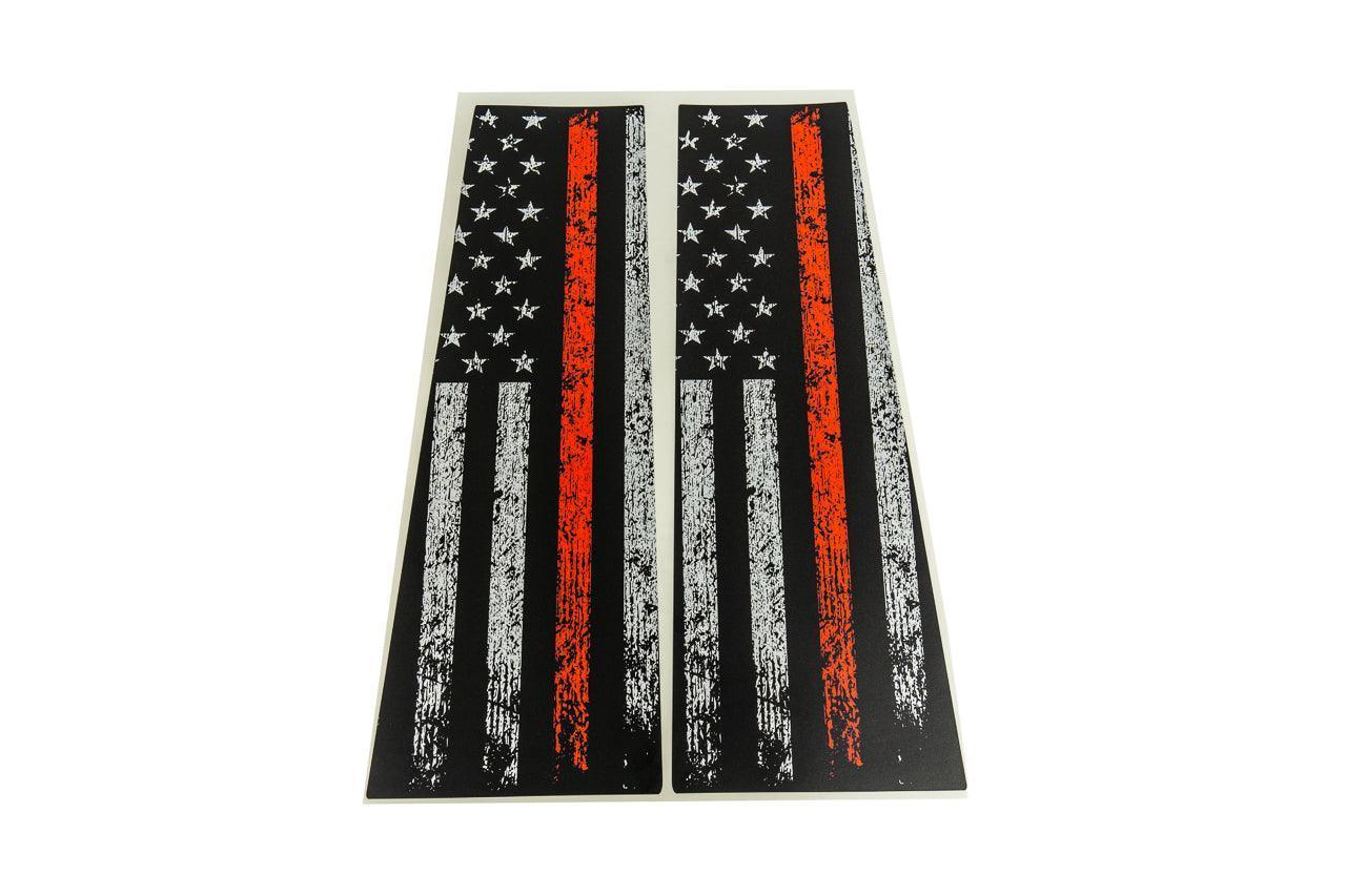 2024+ Ford Ranger American Flag B Pillar Overlay Kit | StickerFab