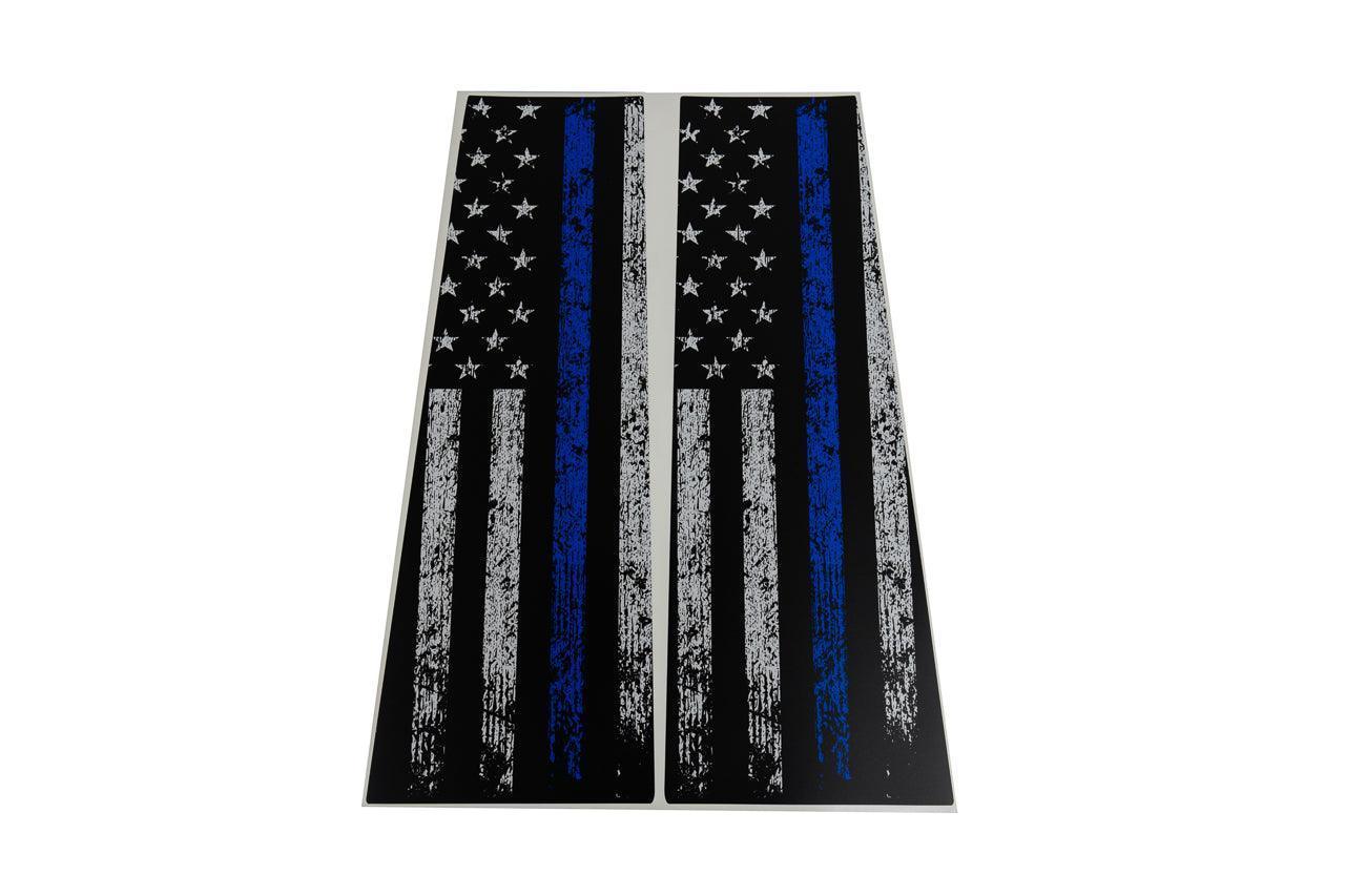 2024+ Ford Ranger American Flag B Pillar Overlay Kit | StickerFab