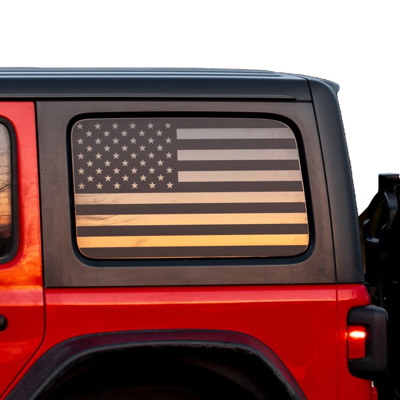 American Flag Window Graphic for Wrangler - 1996+ Wrangler