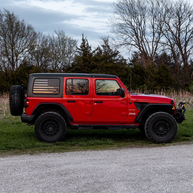 American Flag Window Graphic for Wrangler - 1996+ Wrangler