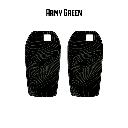 Topographic Key Fob Overlays - 2024+ Tacoma / 2025+ 4Runner