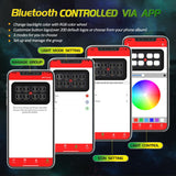Auxbeam 8 Gang RGB Led Switch Panel Kit wtih App - Universal - StickerFab
