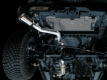AWE Tuning 0FG Single Rear Exit Exhaust w/5" Chrome Silver Tip & Bash Guard - 2021+ Bronco 2.3L/2.7L - StickerFab