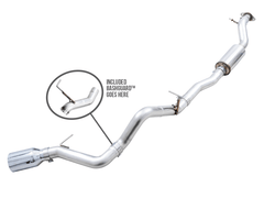 AWE Tuning 0FG Single Rear Exit Exhaust w/5