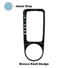 Topo Automatic Shifter Overlay (Printed Series) - 2021+ Bronco Automatic - StickerFab