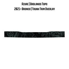 Topo Trunk Trim Overlay / Protector - 2021+ Bronco