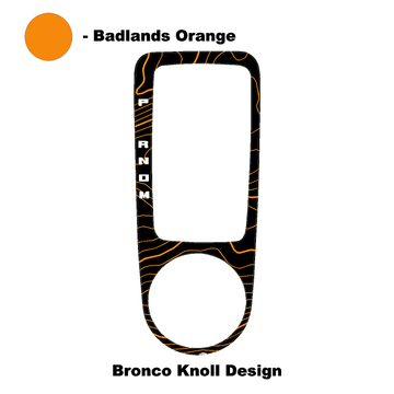 Topo Automatic Shifter Overlay (Printed Series) - 2021+ Bronco Automatic - StickerFab