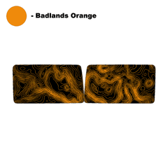 Topo Hardtop Side Window Overlays - 2021+ Bronco 4 Door - StickerFab