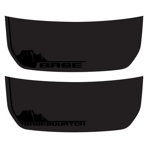 Base and Basesquatch Stealth Hood Overlays - 2021+ Bronco - StickerFab